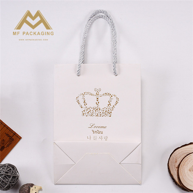 new coming simple design custom luxury paper shopping bag