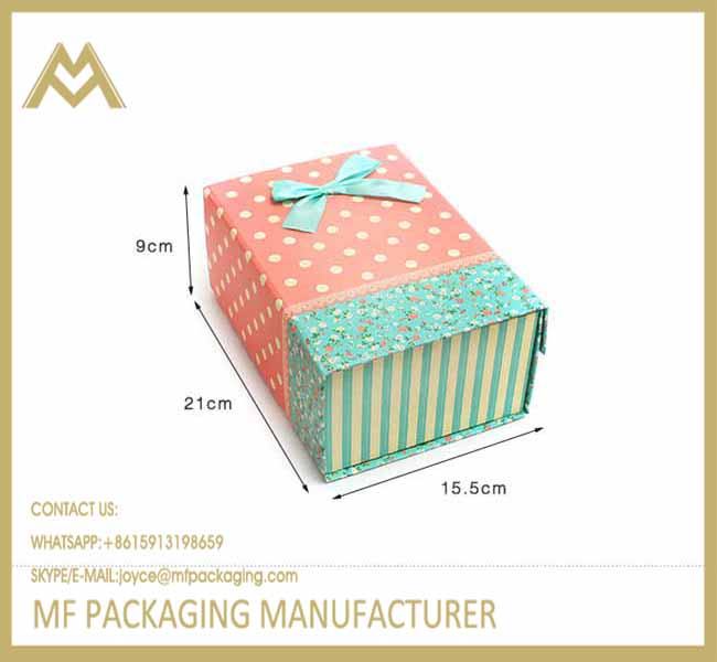 collapsible online shop decorative cardboard folding gift boxes