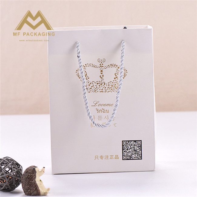 new coming simple design custom luxury paper shopping bag