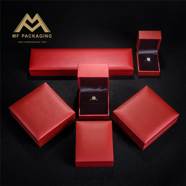 wooden jewelry box pu leather wedding gifts jewellery box